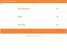 Tablet Screenshot of popeyeschicken.ca